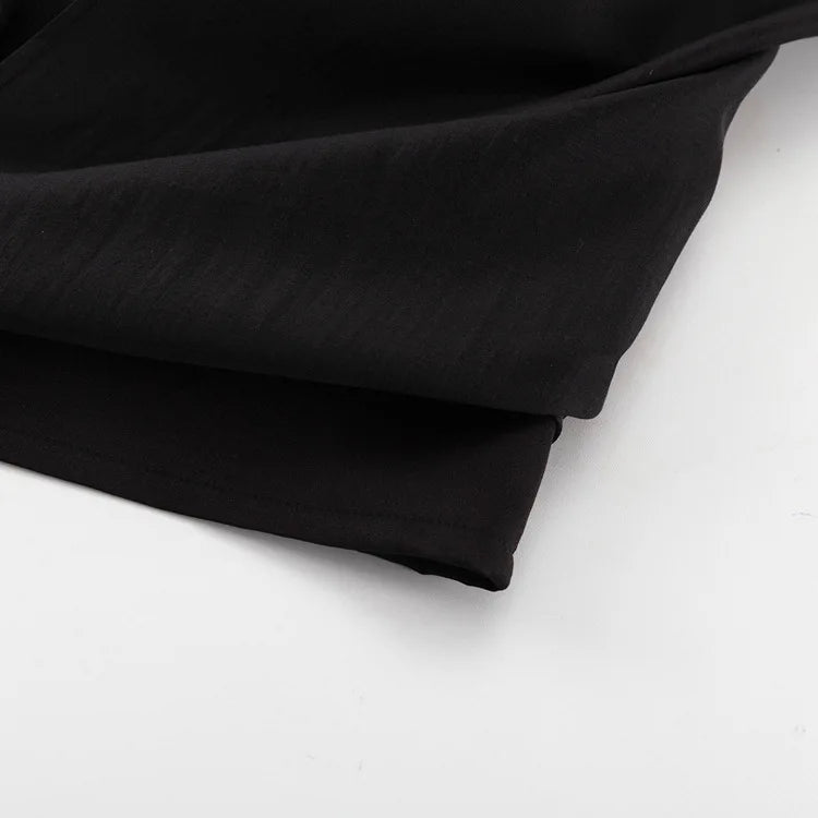 Black Mesh Skirt Women's Sexy Perspective High Waist Slit Hip Cover Skirt Summer Fashion Casual Office Lady Skirt 2025