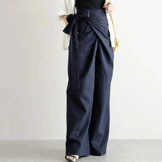 Korean Chic Style 2024 Solid Color High-waisted Women's Casual Fashionable Trousers 6 Colors In Stock