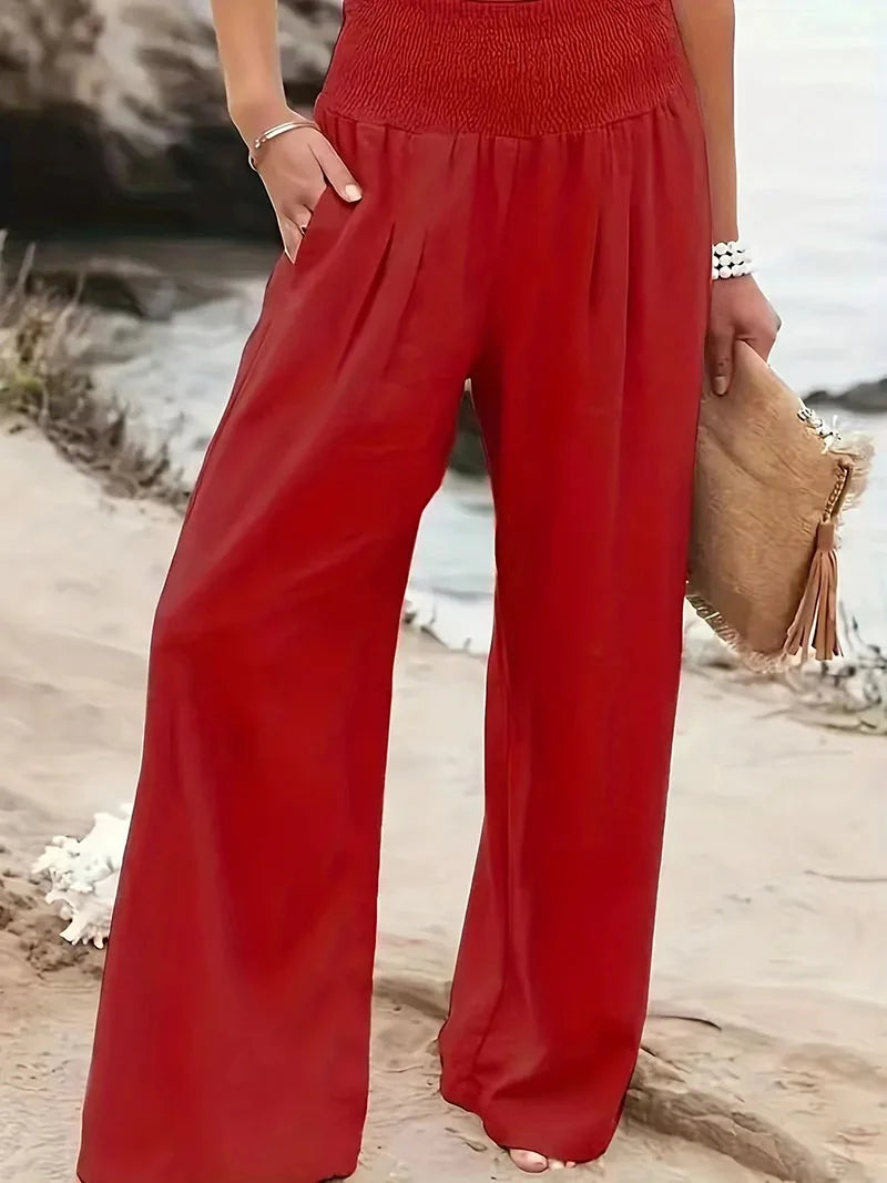 New Spring Women's Casual Pants, Casual Style, Comfortable Mid Waist Long Pants for Women