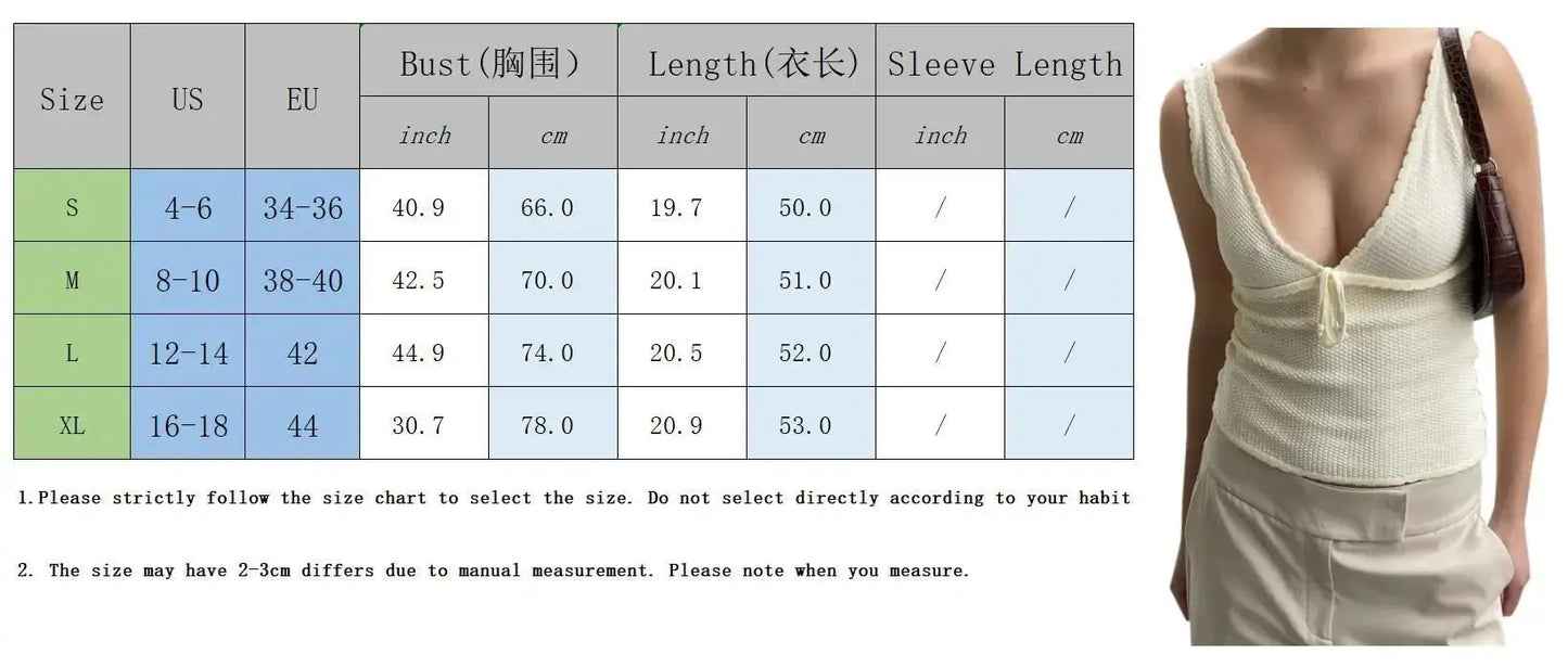 Bow V-neck Knitted Slim Crop Top Women Summer Patchwork Spaghetti Strap Sleeveless Tank Tops Casual Streetwear All-match Vests