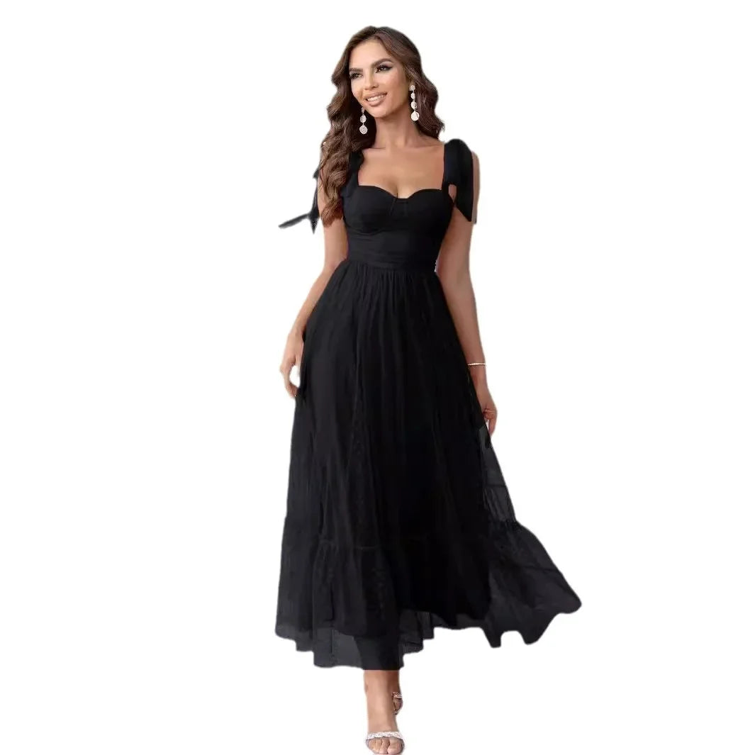 Elegant Classic Gown Women's Double Layer Mesh Lining Corset Skirt High End Fashion Fairy Kimono For Special Occasions