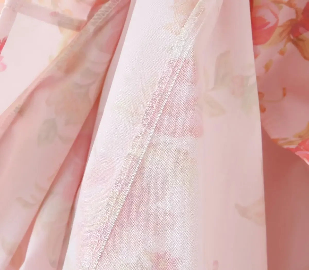 SAW Independent Station Pure Desire Square Collar Dress with Pocket Pink Print Ribbon Corduroy Sleeveless Women's Dress