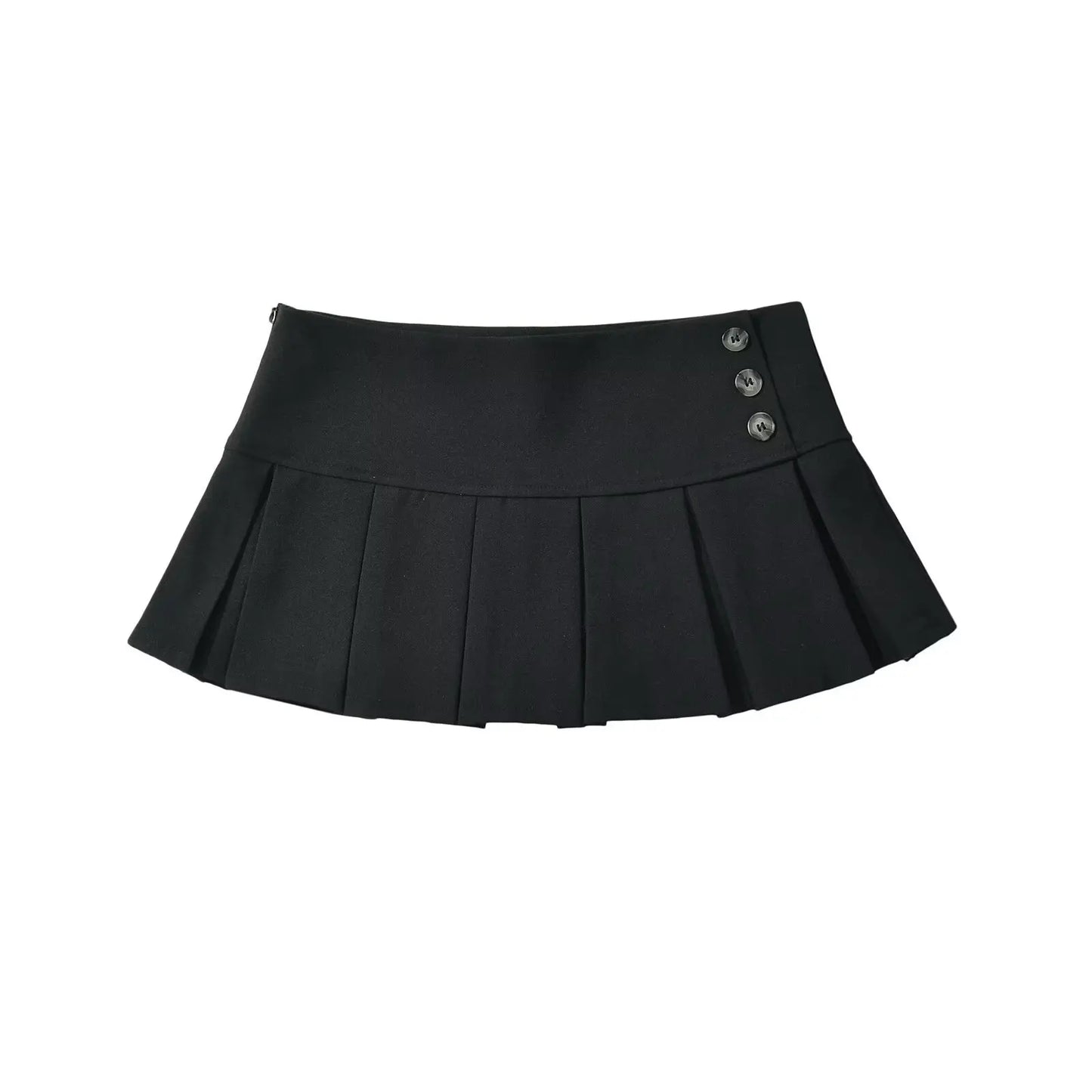 Summer mini skirts woman vintage clothes elegant skirts for women y2k clothes skirts pleated preppy skirt with shorts button up