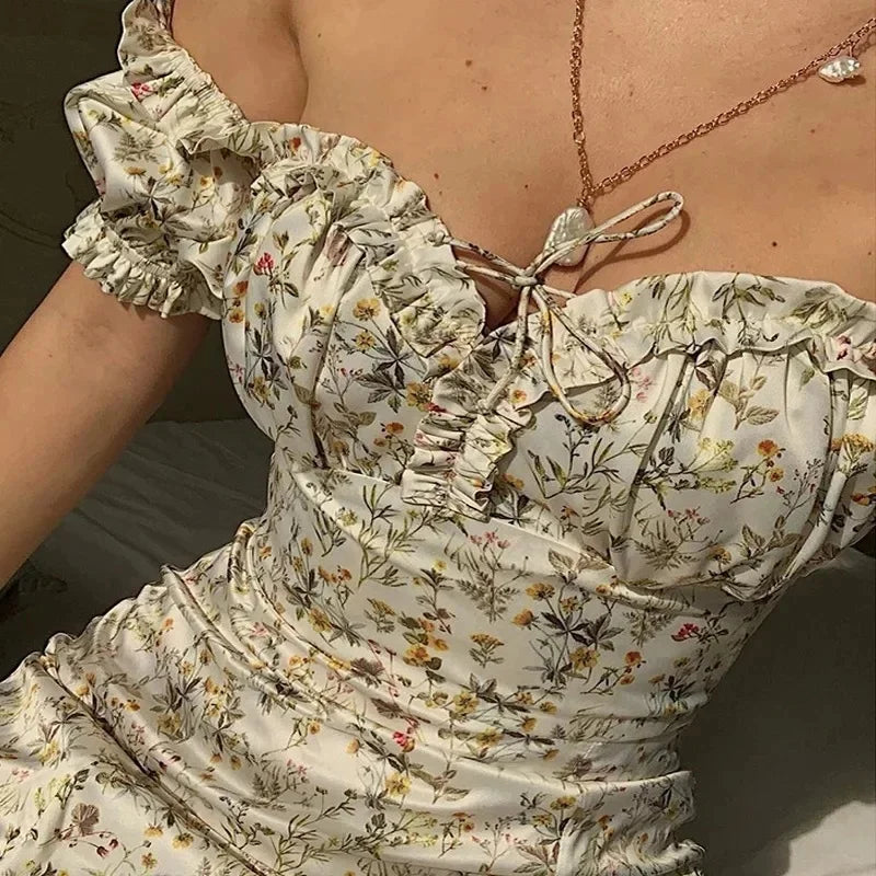 Summer Hot Sale Of The Season Designer Bohemian Print Dress Luxury Ethnic Style Women's Dress V-Neck Long Sleeve Maxi Dress for