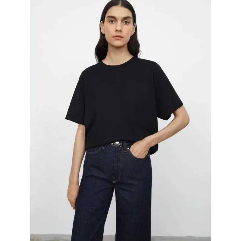 (High Quality)2025 Women Tops Racer Vest Women Solid Color All-match Elastic Cotton Espera Base Vest LUXURY Nordic Style Casual