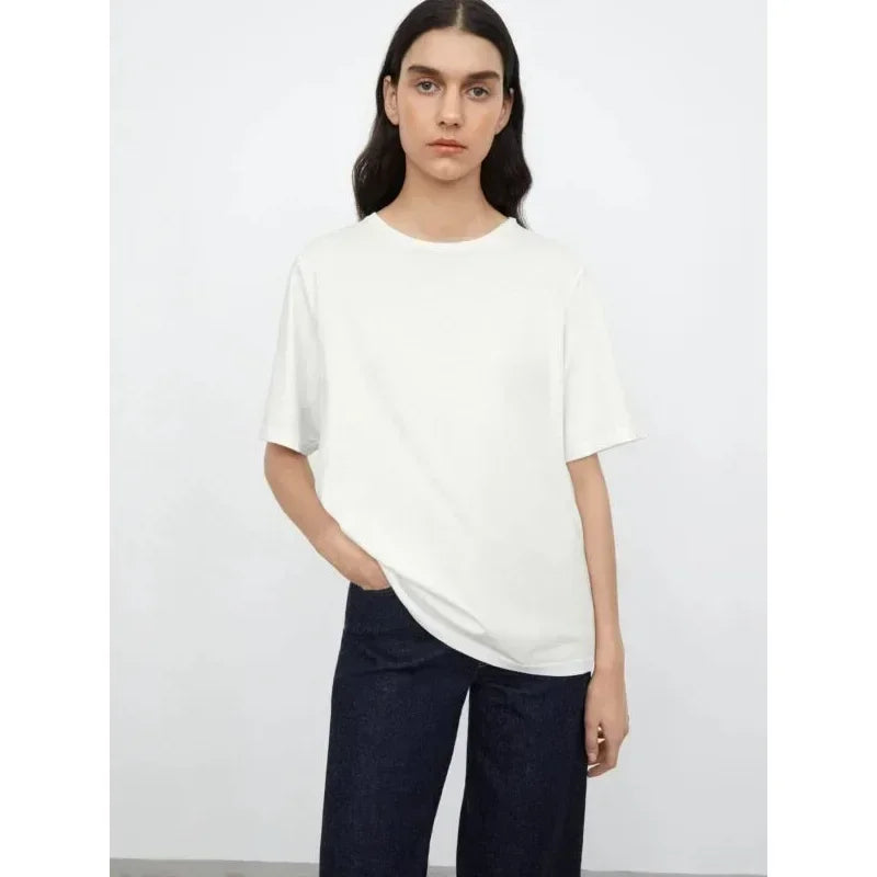 (High Quality)2025 Women Tops Racer Vest Women Solid Color All-match Elastic Cotton Espera Base Vest LUXURY Nordic Style Casual