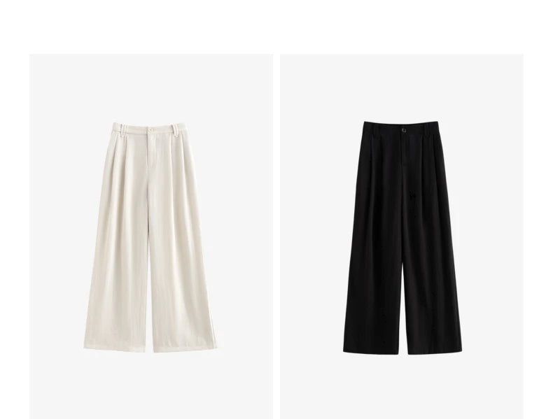 TOYOUTH Women Casual Pants 2024 Summer New Wide Leg Lightweight Linen Japanese Lazy Mountain Yamamoto Pants