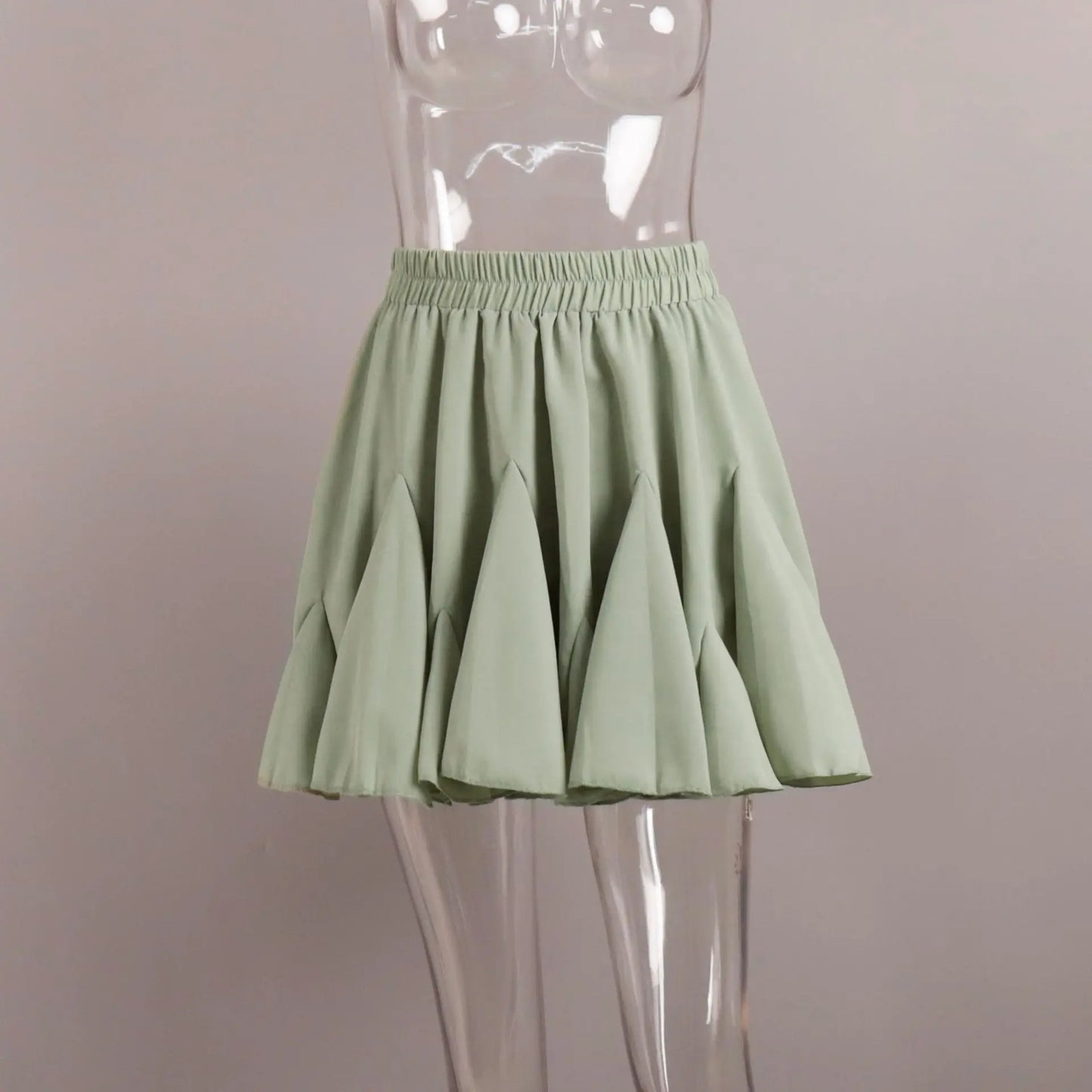 Tuularose Summer Ruffle Short Skirt Women 2025 Summer New Y2k Pleated Patchwork Skirt Casual Streetwear Office Lady Female Skirt