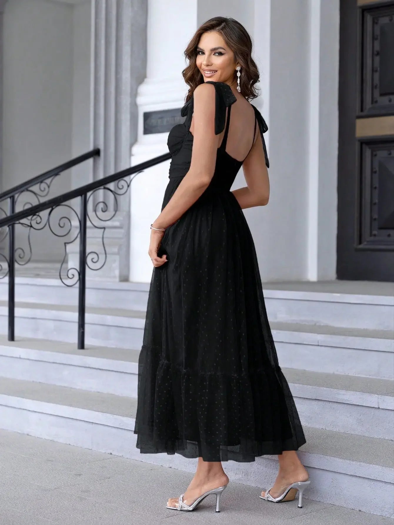 Elegant Classic Gown Women's Double Layer Mesh Lining Corset Skirt High End Fashion Fairy Kimono For Special Occasions