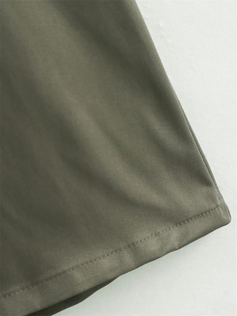 Robe longue à fermeture éclair TRAF, robe moulante sans manches, été, robe de soirée élégante pour femmes, nouvelles robes midi 2024