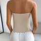 European and American cross-border women's fashionable and elegant front breasted backless top