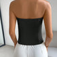 European and American cross-border women's fashionable and elegant front breasted backless top