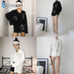 Women's Summer Blouse Shirt Cotton Face Printing Full Sleeve Long Shirts Tops Ladies Clothing