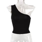 Women Sports Tank Tops Sexy Crop Tops Vest Casual Female One Shoulder Summer Outfits Tops Fitness Elastic