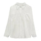 Women's Summer Blouse Shirt Cotton Face Printing Full Sleeve Long Shirts Tops Ladies Clothing