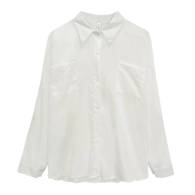 Women's Summer Blouse Shirt Cotton Face Printing Full Sleeve Long Shirts Tops Ladies Clothing