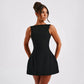Trendix Slim Sleeveless Tank Dress Female 2024 Autumn Trendy High Waist Backless Mini Dresses Street Casual Vacation Party Dress