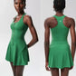 Yoga skirt anti-slip sports dress outdoor one-piece zip tennis skirt running fitness badminton dresses