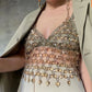2024 New Sexy Jewelry Splicing Open-Back Vest Z20275 Fast Selling Cross-Border E-commerce Amazon Product From China