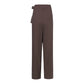 Women Solid Color Elastic Binding Foot Casual Pocket Pants Summer 2024 Elegant Lady Cotton Line High Wasit Women Pants