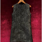 Retro Court Print Slimming Vest Dress Spring and Summer Fashion Heavy Diamond High-End Elegant Sleeveless Black Dresses Women
