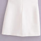 TRAF New White Black Dress Women Off Shoulder Halter Short Dresses Summer Elegant Party Dresses Bodycon Red Blue Mini Dress