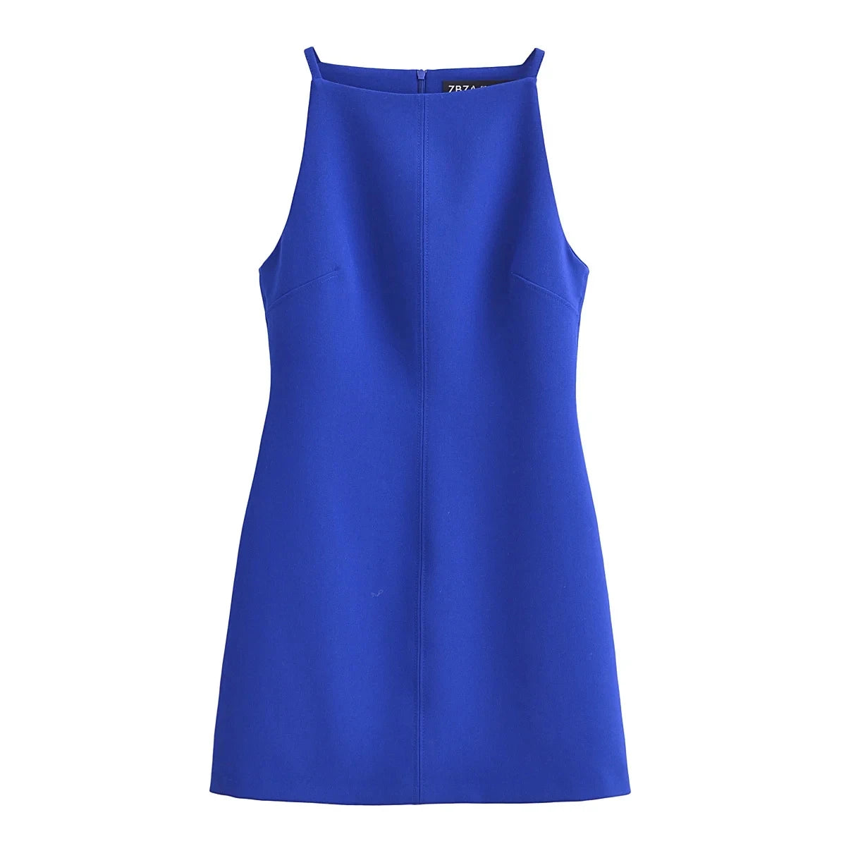 TRAF New White Black Dress Women Off Shoulder Halter Short Dresses Summer Elegant Party Dresses Bodycon Red Blue Mini Dress