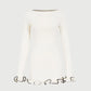 TARUXY Spring New Knitted Mini Dress For Women Fungus Contrast Color Slim Sweater Dress Elegant Female Party Clothes Long Sleeve
