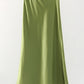 Long Satin Skirts For Women Summer High Quality Skirt With Slit On The Side Silk Elegant Black Maxi Luxury Women's Skirts 2025