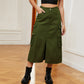 American Style Elastic Waist Denim Workwear Casual Long Dress Skirt New Arrival Women's Clothing European And American Crossbody