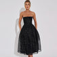 Hawthaw Women 2024 Summer Autumn Elegant Party Club Evening Birthday Bodycon Black Midi Dress Wholesale Items For Business