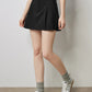 TOYOUTH Women Mini Skirt Pants 2024 Autumn New High Waisted A Line Suit Pants Skirt