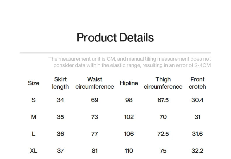 TOYOUTH Women Mini Skirt Pants 2024 Autumn New High Waisted A Line Suit Pants Skirt
