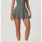 Yoga skirt anti-slip sports dress outdoor one-piece zip tennis skirt running fitness badminton dresses
