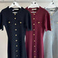 Trendix Elegant Knit Mini Dress Women Street Slim High Waist Short Sleeve Rib Sweater Dresses Vacation Bodycon Knitwear Dress