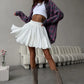 Tuularose Summer Ruffle Short Skirt Women 2025 Summer New Y2k Pleated Patchwork Skirt Casual Streetwear Office Lady Female Skirt