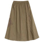 High Waist Casual Embroidery Skirts Women New Arrival 2024 Summer Vintage Style Solid Cotton Linen Female A-line Long Skirt