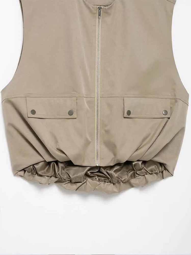 European and American style new women's clothing French fashion versatile temperament design loose vest