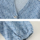Women's Denim Short Sleeve Top and Shorts Two Piece Suit French Fashion Spring Summer Cowgirl Top Streetwear Korean Leisure New