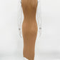Tossy Sleeveless Knitwear Turtleneck Long Dress Female Slim Elegant Fashion Autumn 2023 Ribbed Knit Dress For Women Maxi Dress