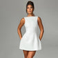 Trendix Slim Sleeveless Tank Dress Female 2024 Autumn Trendy High Waist Backless Mini Dresses Street Casual Vacation Party Dress