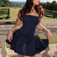Trendix Ruffle Mini Dress Femme Sexy Backless Patchwork Sleeveless Slim A-Line Dress Vacation Casual Beach Party Elegant Dresses