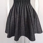 2024 Autumn Vintage Style High Quality Lady Sleeveless O-neckline Women Mini Short Knitted A-line Striped Dress