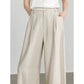 TOYOUTH Women Casual Pants 2024 Summer New Wide Leg Lightweight Linen Japanese Lazy Mountain Yamamoto Pants