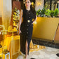 TRAF Women's Black Dress Summer 2025 Sleeveless Elegant Formal Dresses For Women Belt Vest Long Dress Button Casual Dresses