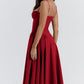 Women's French Style Long Dress with Solid/Floral/Checkered Multi Color Options Knee-Length Dress 2025 New Arrival