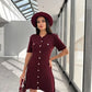 Trendix Elegant Knit Mini Dress Women Street Slim High Waist Short Sleeve Rib Sweater Dresses Vacation Bodycon Knitwear Dress