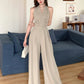 Fashion Elegant Women's Maxi Jumpsuits Style Formal Casual Hatler Bandage Bow Backless Long Pants Party Mujer Loose Rompers Lady