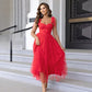 Elegant Classic Gown Women's Double Layer Mesh Lining Corset Skirt High End Fashion Fairy Kimono For Special Occasions