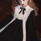 Contract Color Lolita Dress for Women Gothic Style Dark Girl Japanese Retro Op Dress Autumn and Winter Long Sleeve Black Dress
